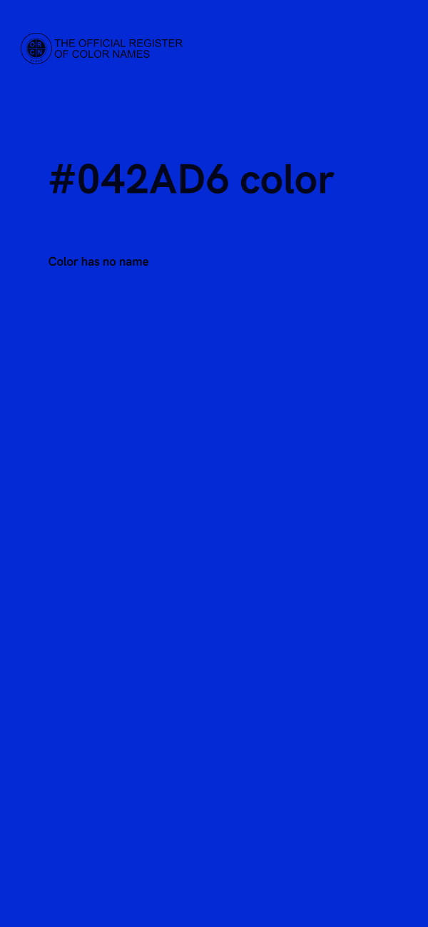 #042AD6 color image