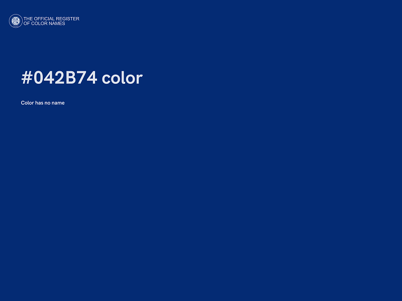 #042B74 color image
