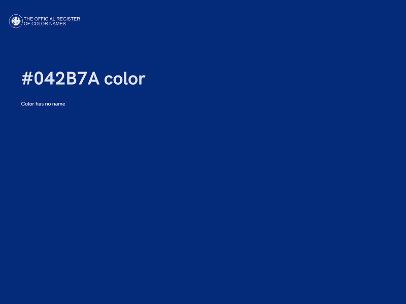 #042B7A color image