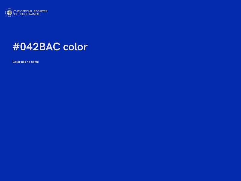 #042BAC color image