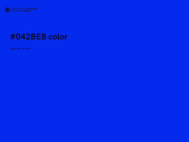 #042BEB color image