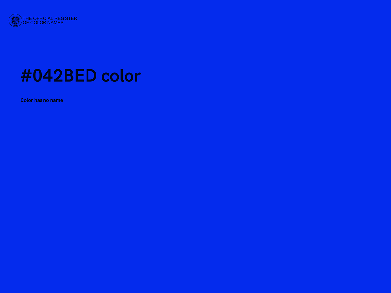 #042BED color image