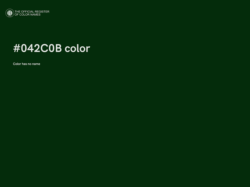 #042C0B color image