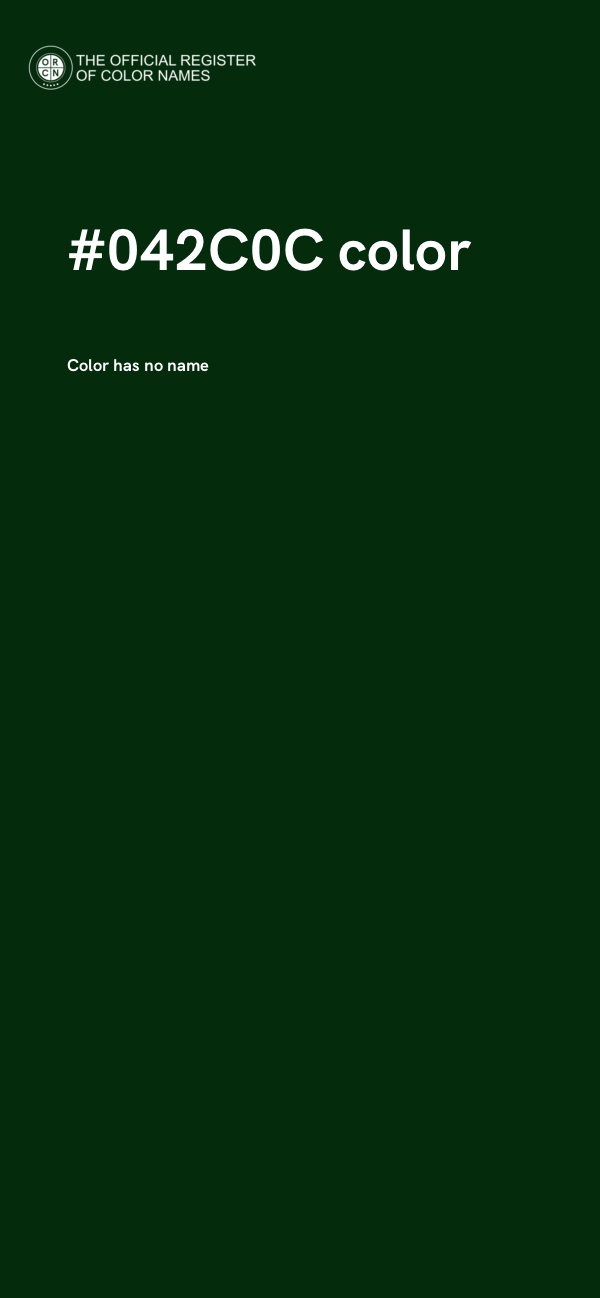 #042C0C color image