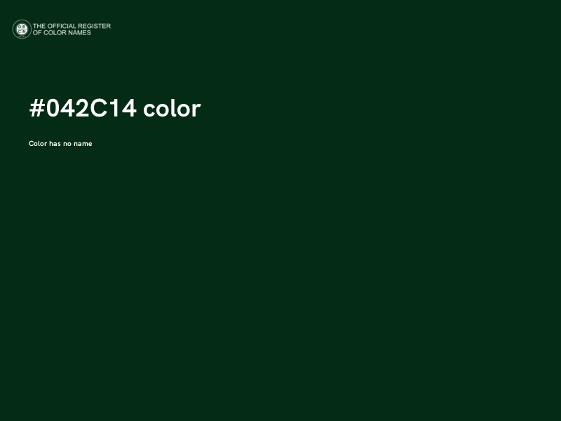 #042C14 color image