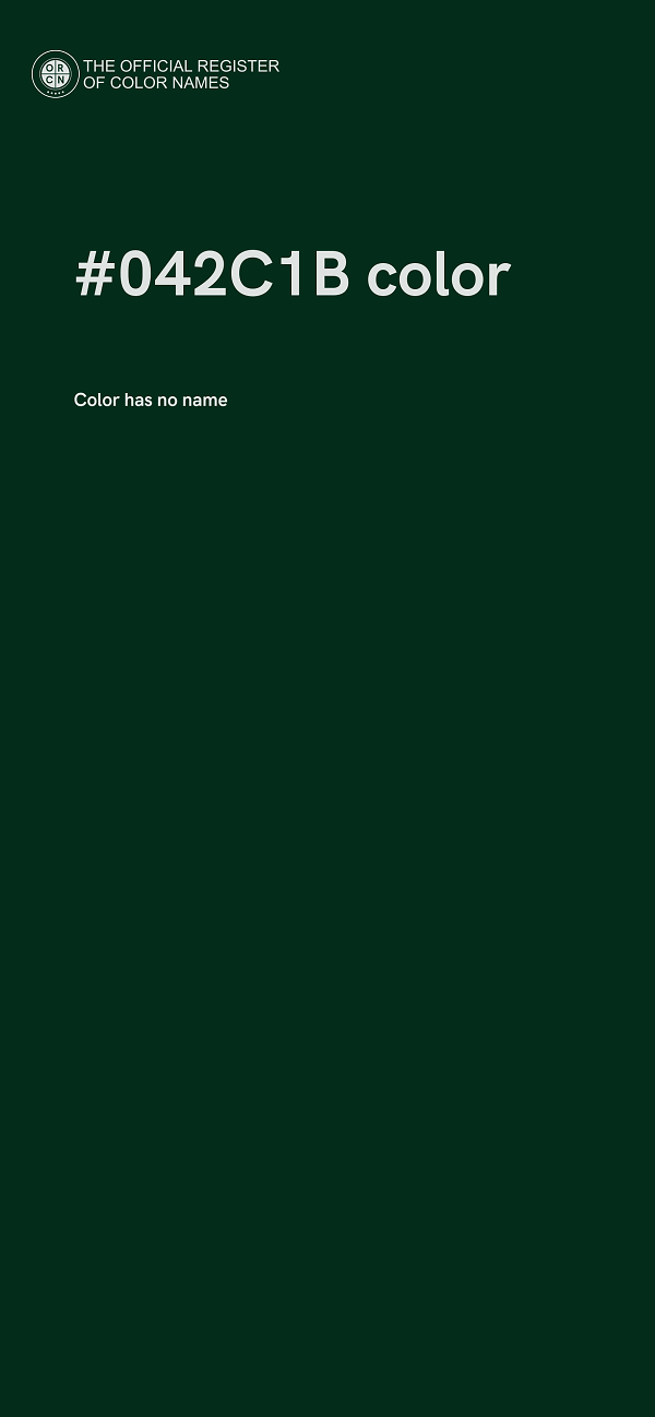 #042C1B color image
