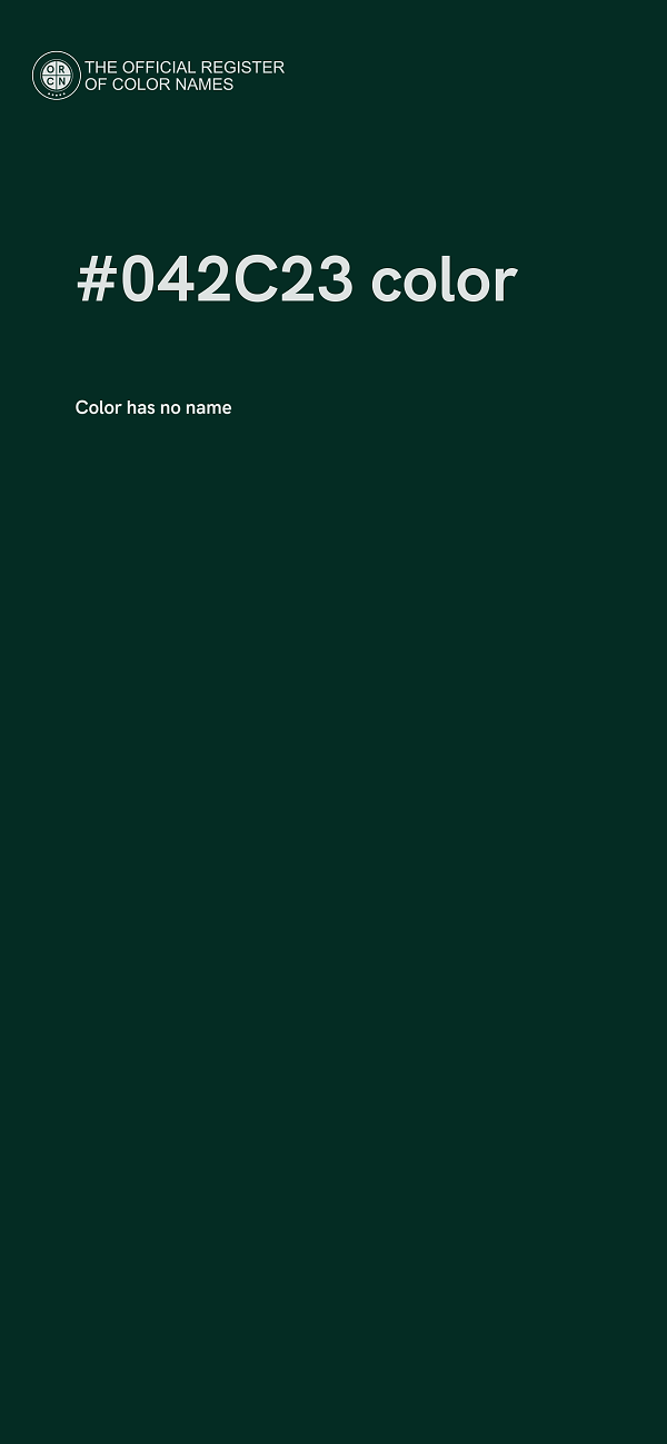 #042C23 color image