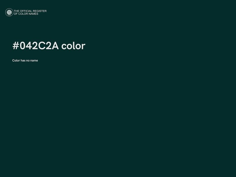 #042C2A color image