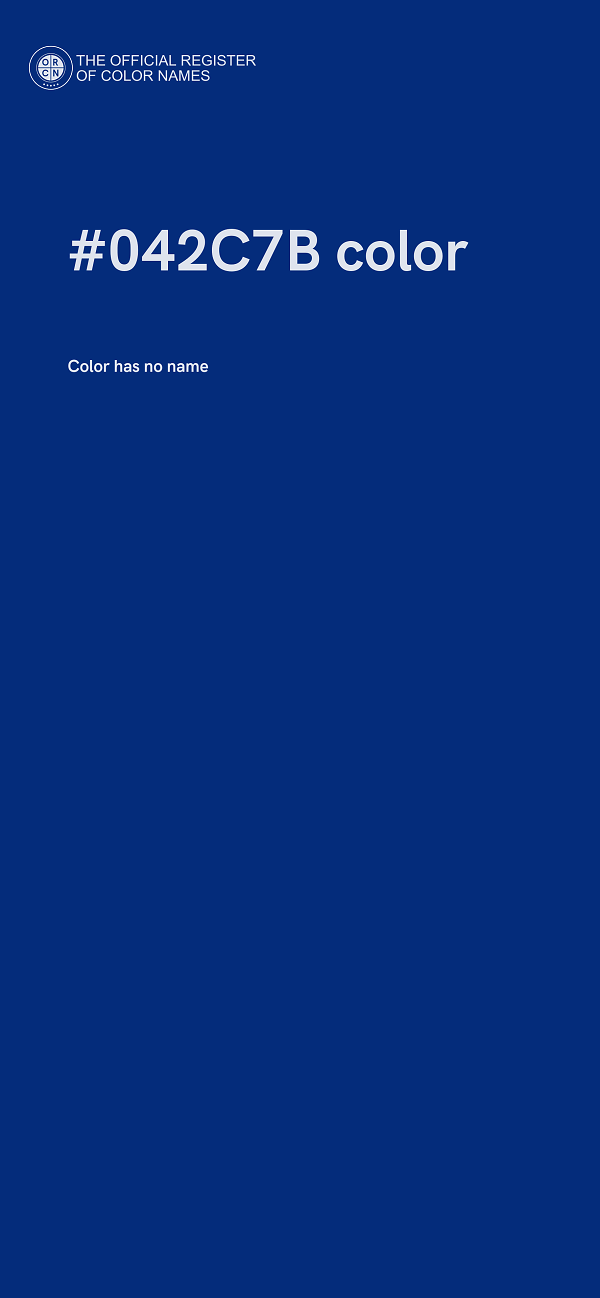 #042C7B color image