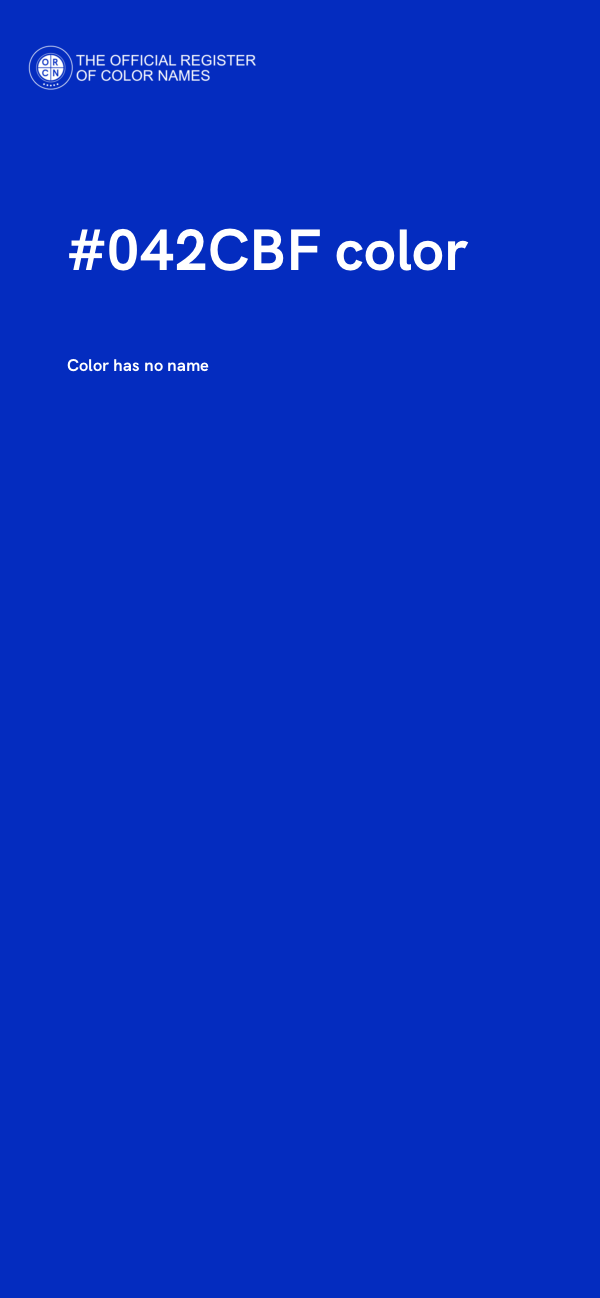 #042CBF color image