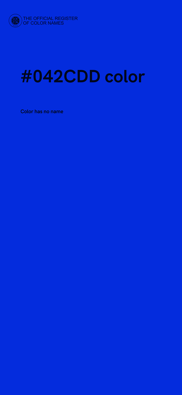 #042CDD color image