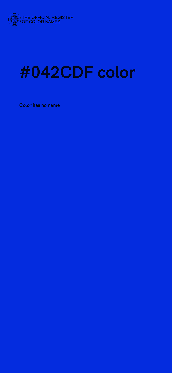 #042CDF color image