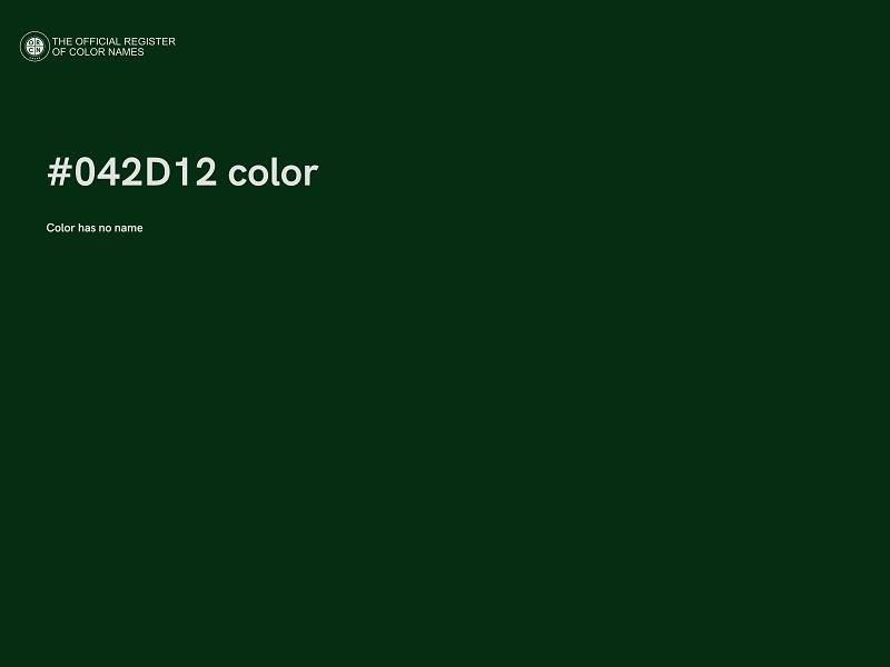 #042D12 color image