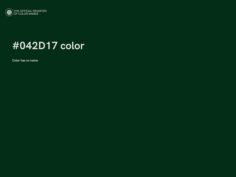 #042D17 color image
