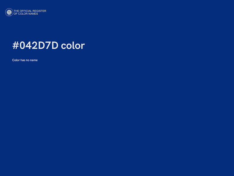 #042D7D color image