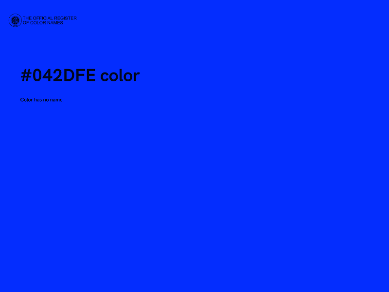 #042DFE color image