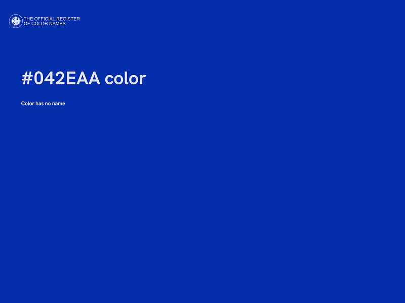 #042EAA color image