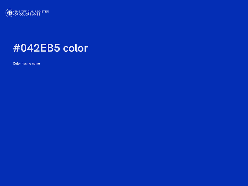 #042EB5 color image