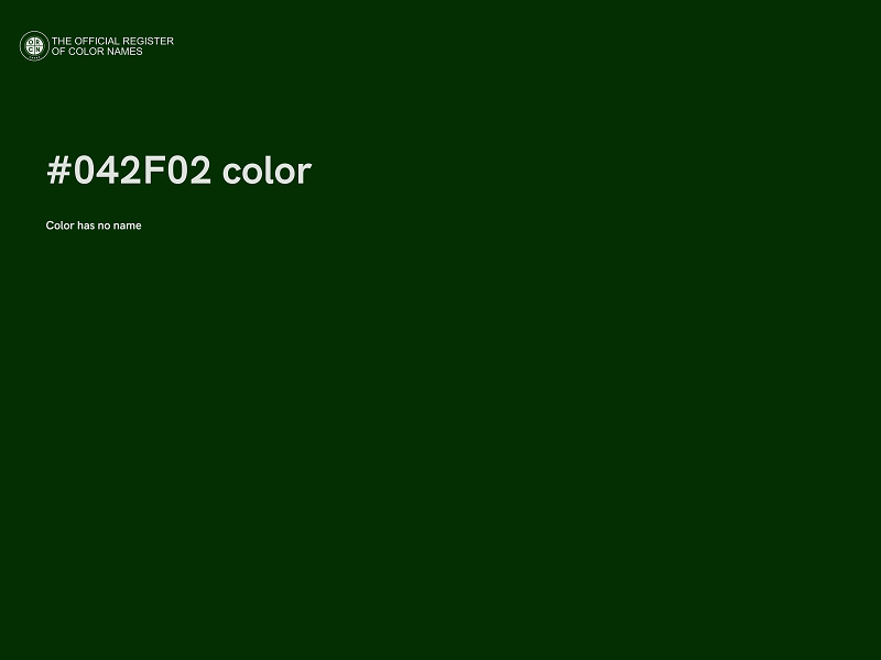 #042F02 color image