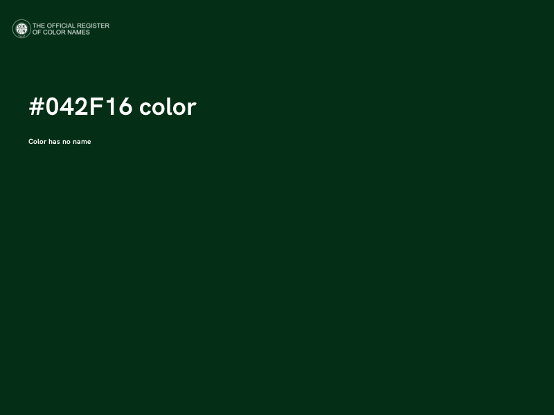 #042F16 color image