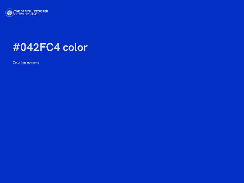 #042FC4 color image