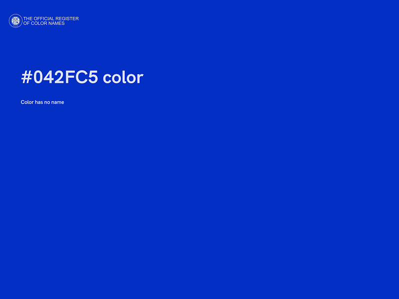 #042FC5 color image