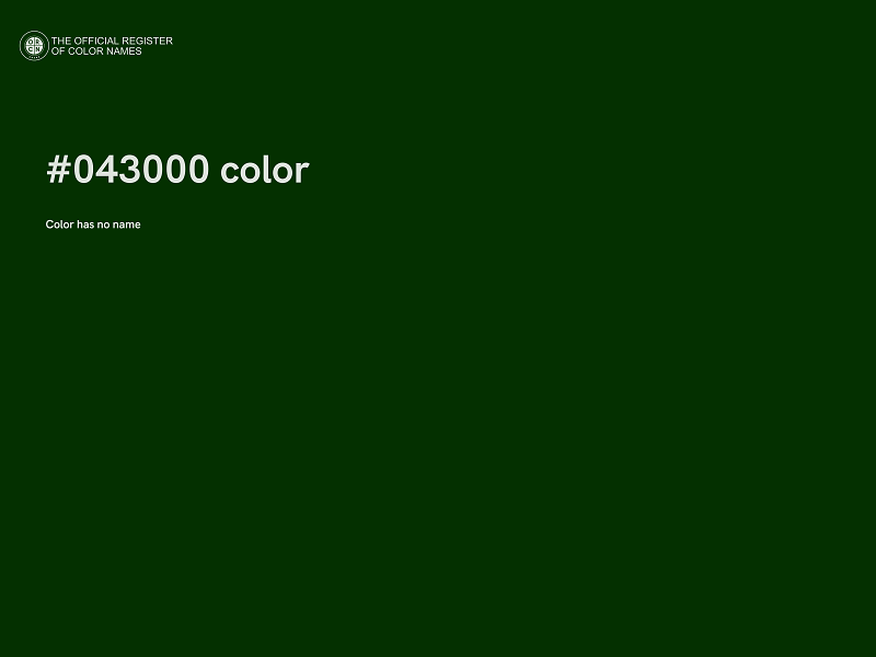 #043000 color image