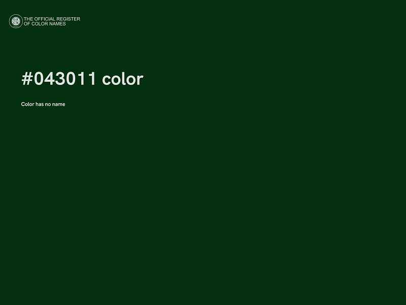 #043011 color image