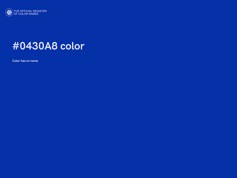 #0430A8 color image