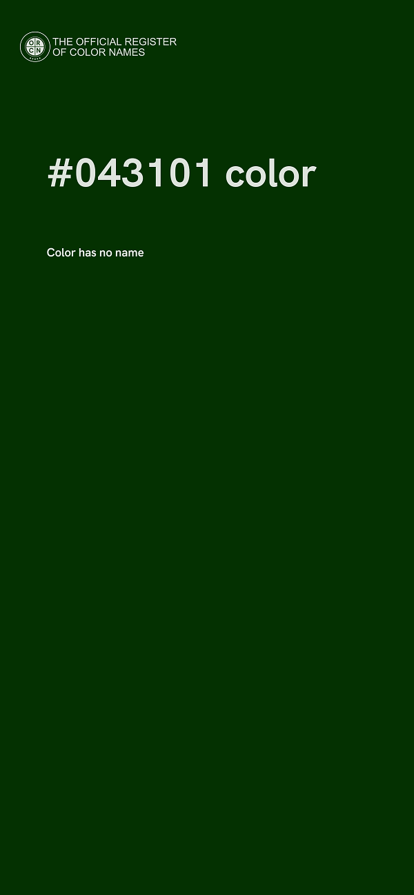 #043101 color image