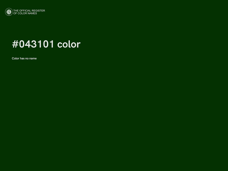 #043101 color image