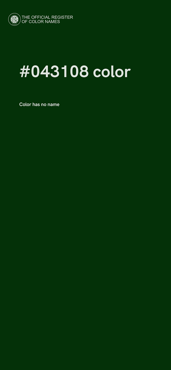 #043108 color image