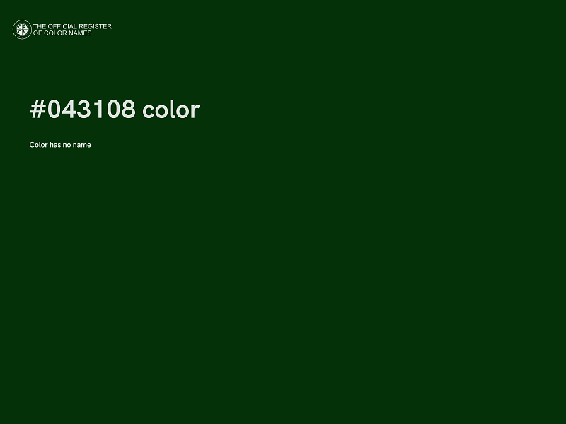#043108 color image