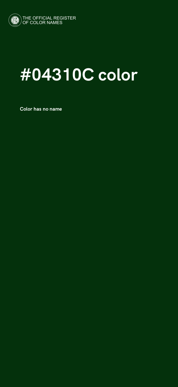 #04310C color image