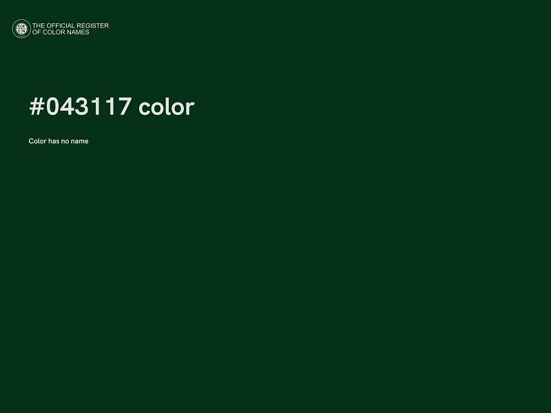 #043117 color image