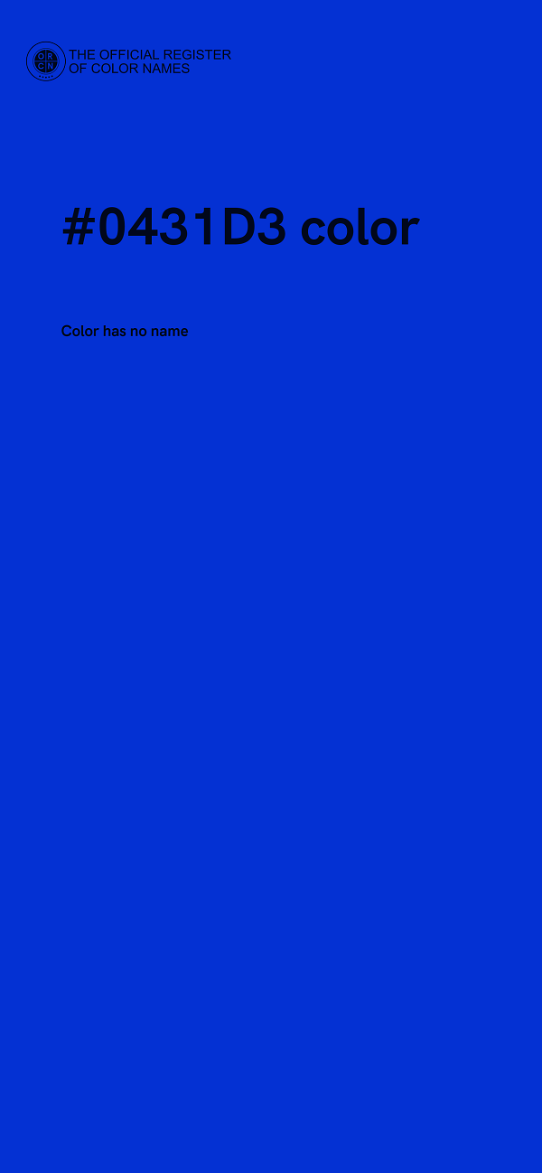 #0431D3 color image