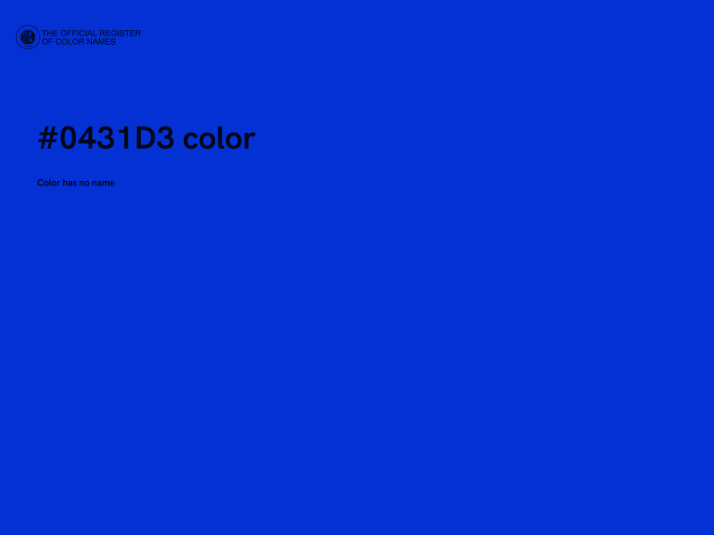 #0431D3 color image