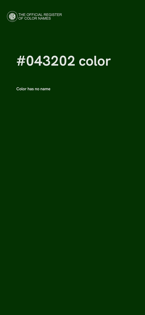 #043202 color image
