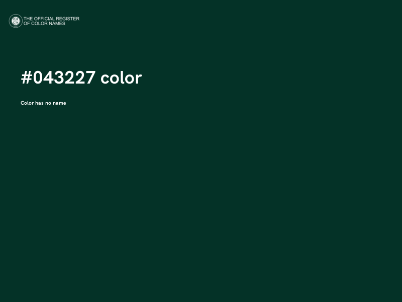 #043227 color image
