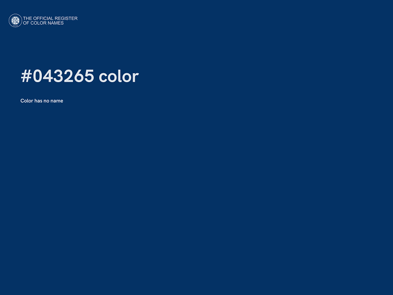 #043265 color image
