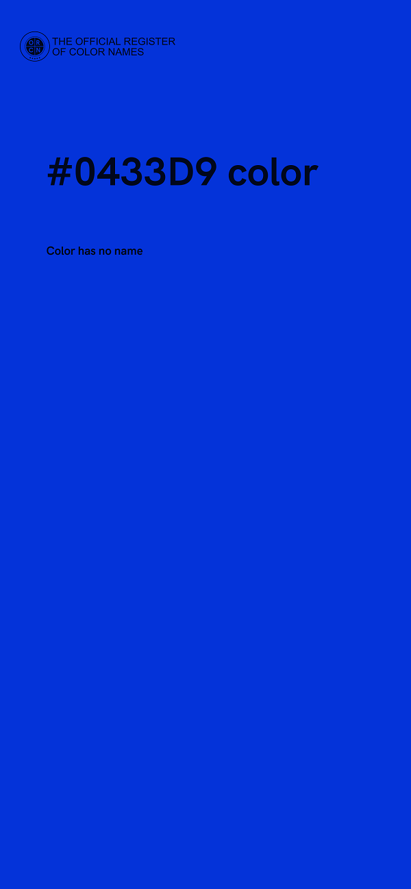 #0433D9 color image