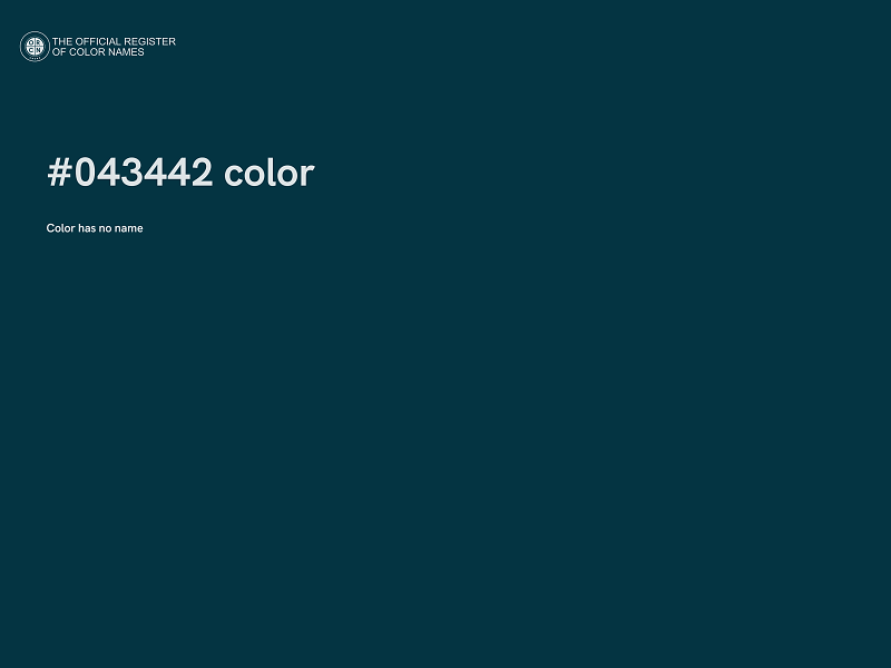 #043442 color image