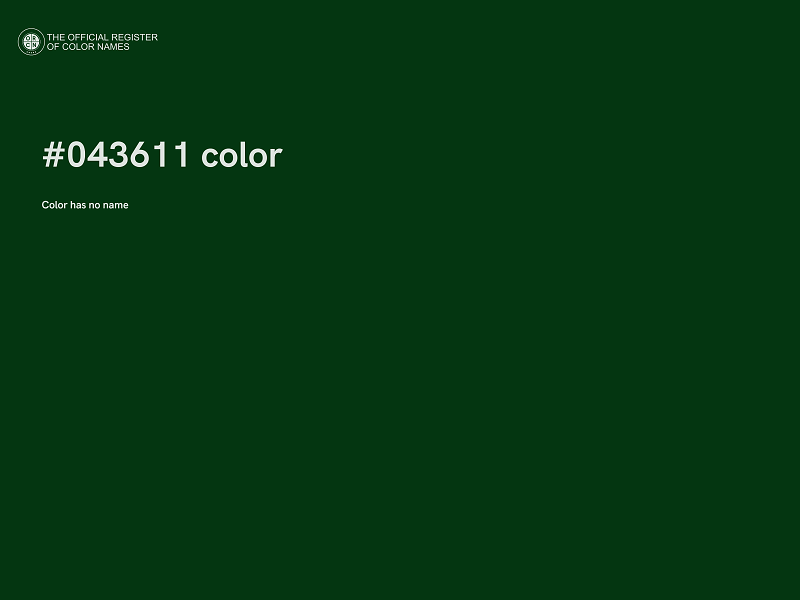#043611 color image