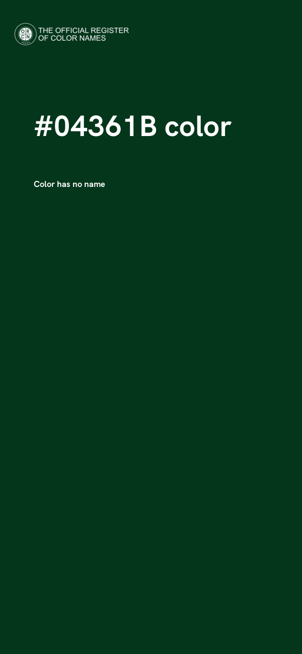 #04361B color image