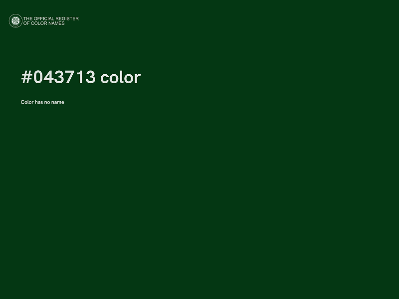 #043713 color image