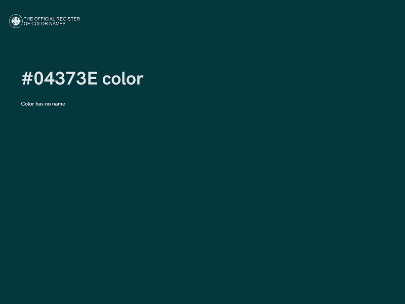 #04373E color image
