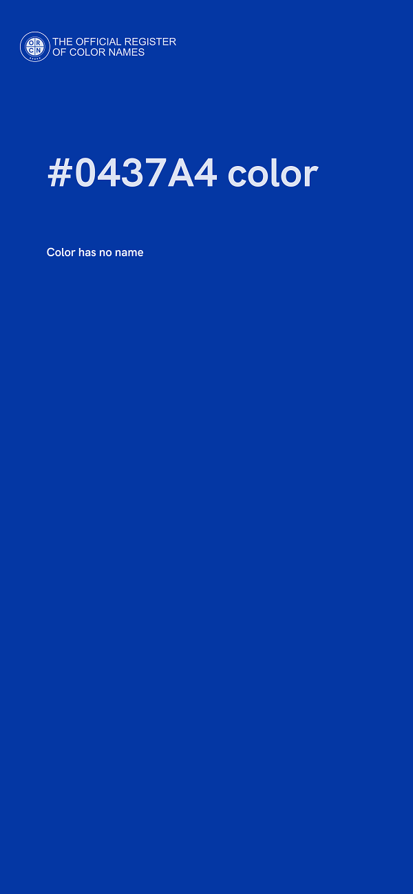 #0437A4 color image