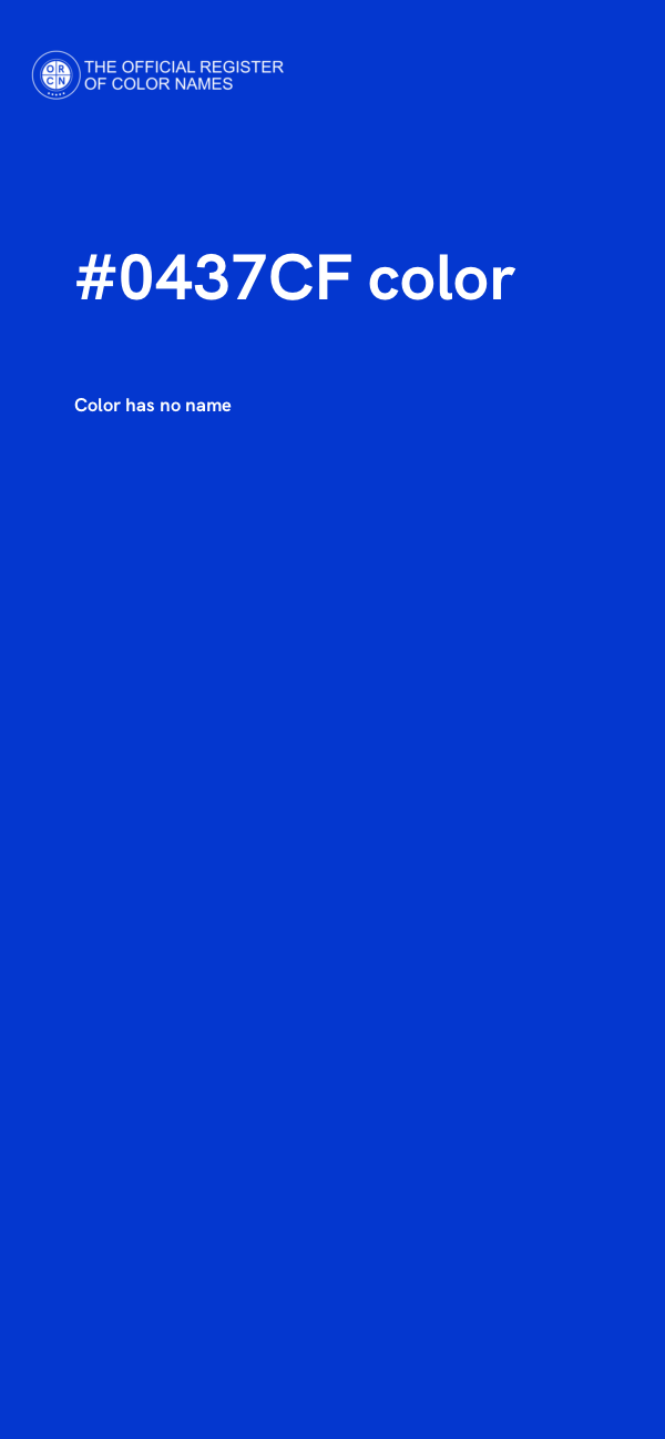 #0437CF color image