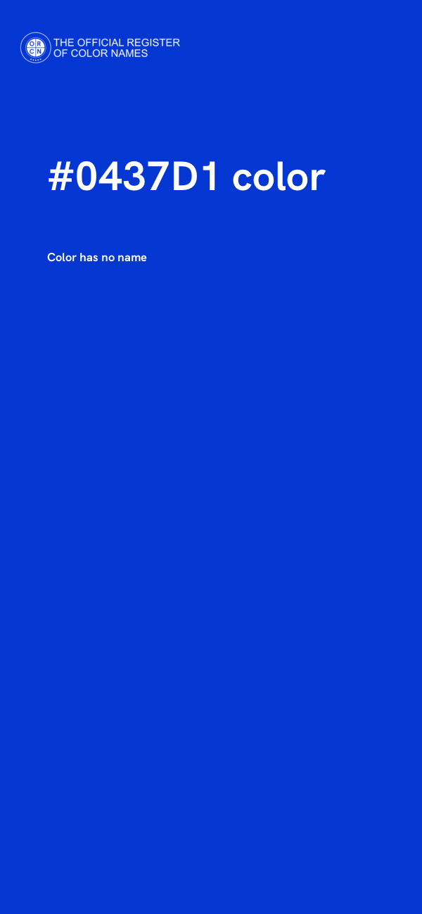 #0437D1 color image