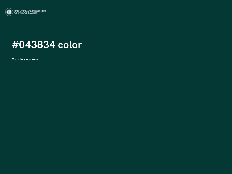#043834 color image